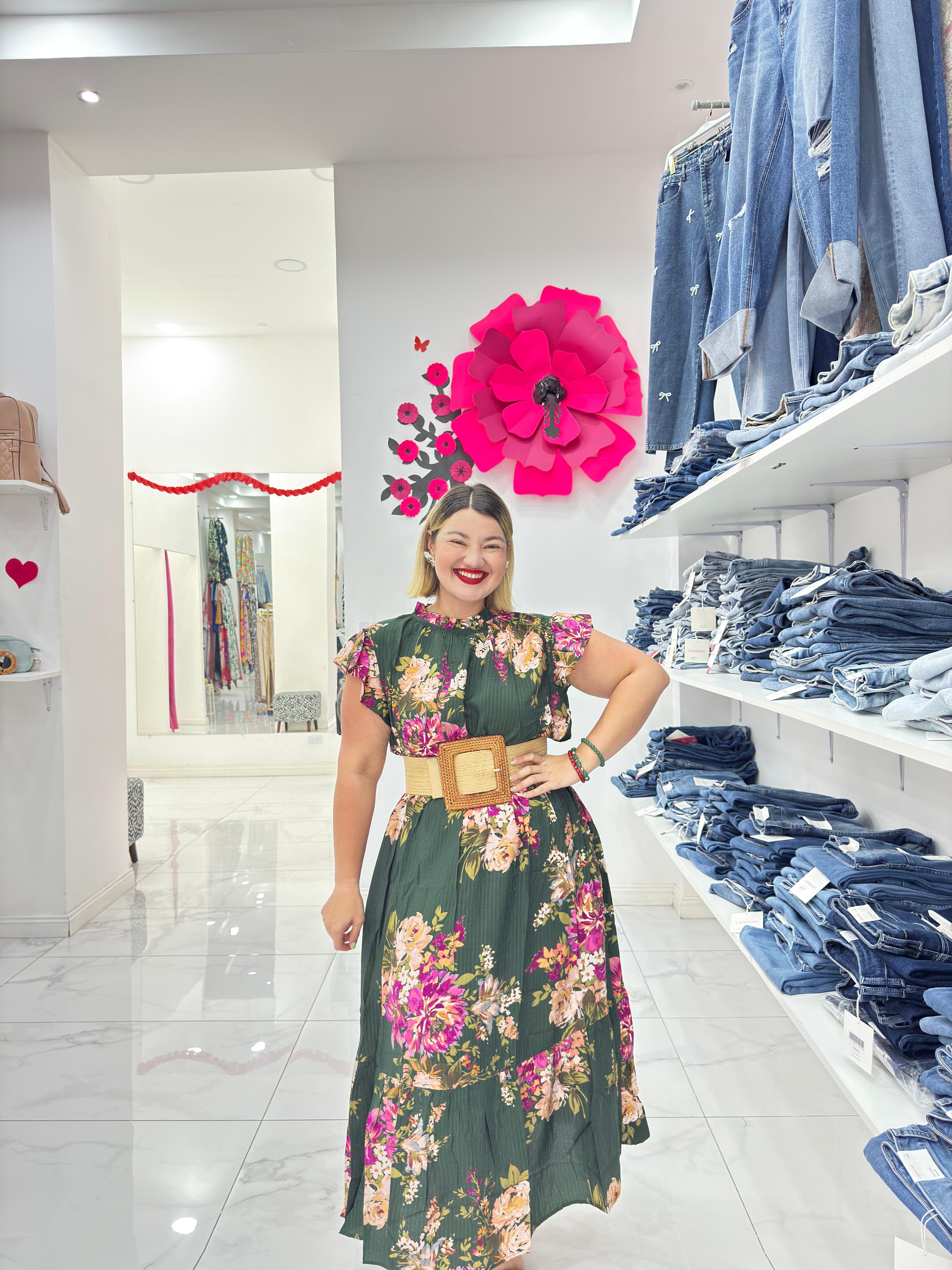 Vestido midi Flora