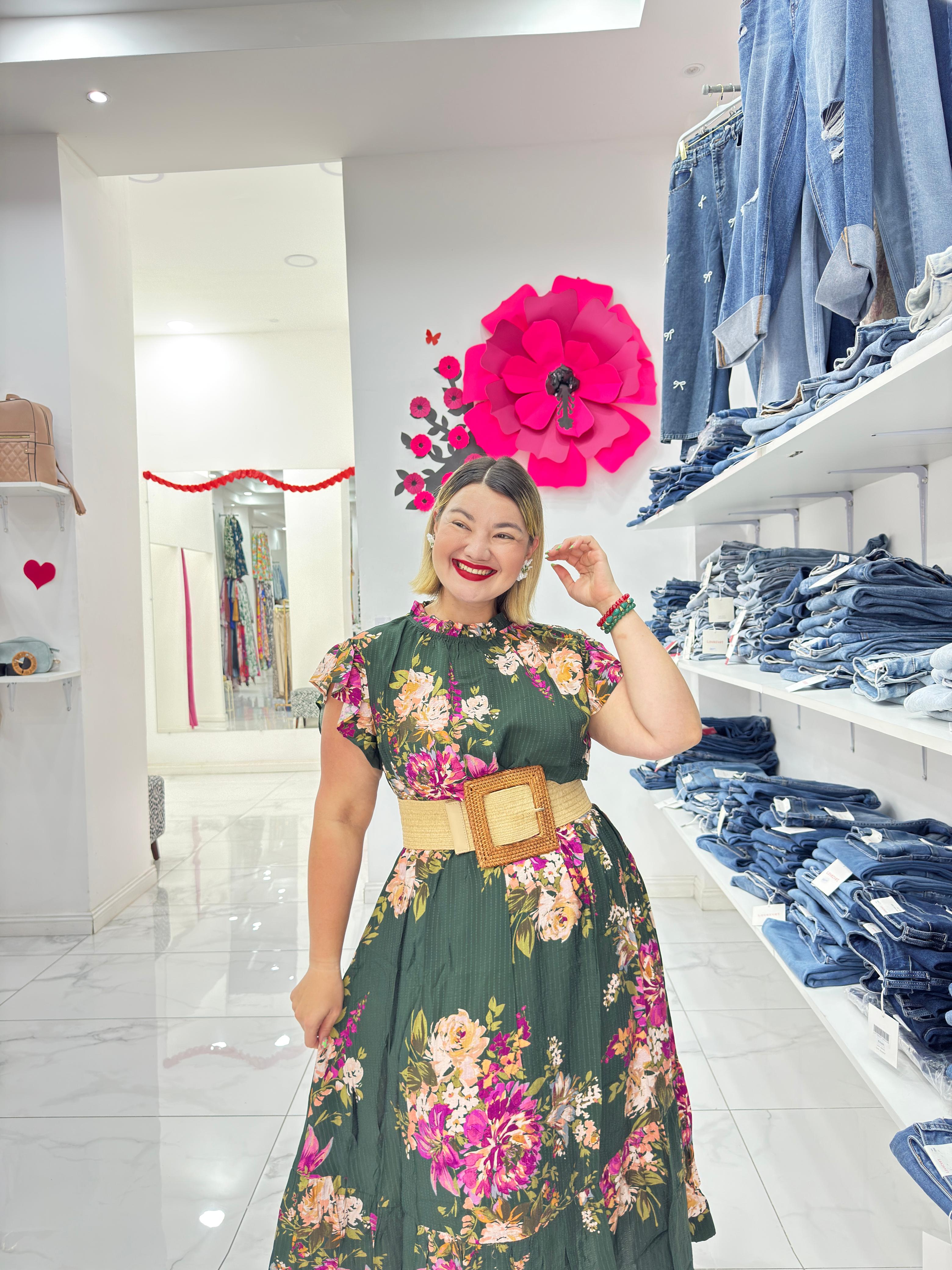 Vestido midi Flora