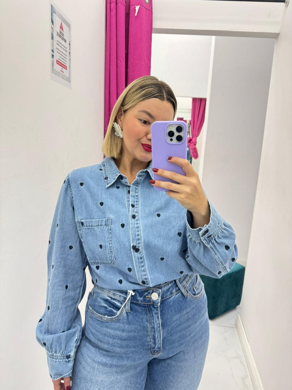 Camisera Denim Love