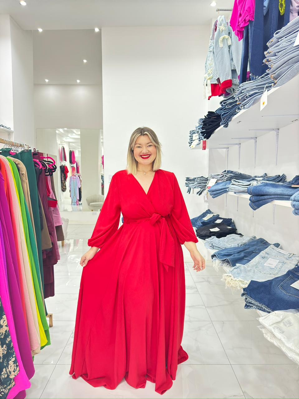 Maxi vestido gala Rubí