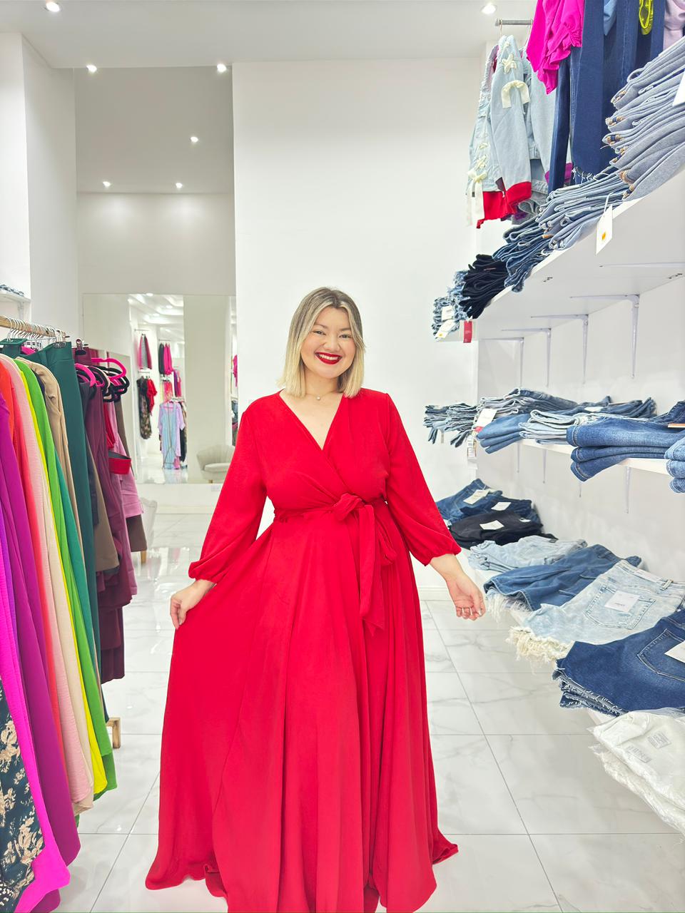 Maxi vestido gala Rubí