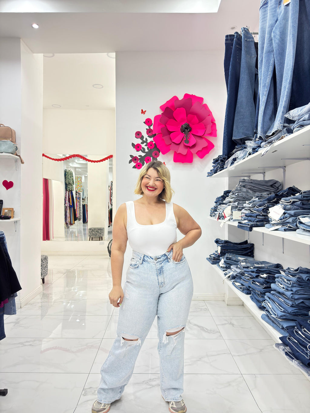 High Wige Leg Jeans