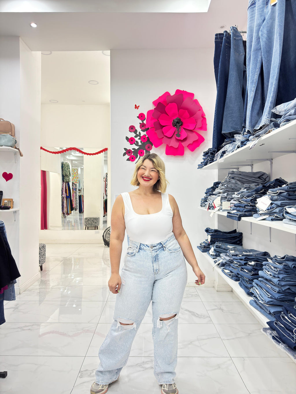 High Wige Leg Jeans