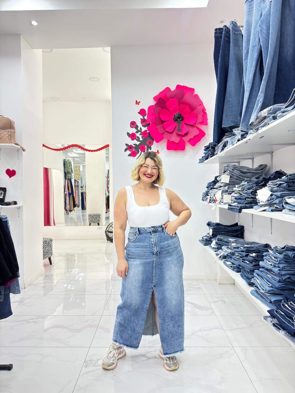 Maxi Falda Jeans Sandra