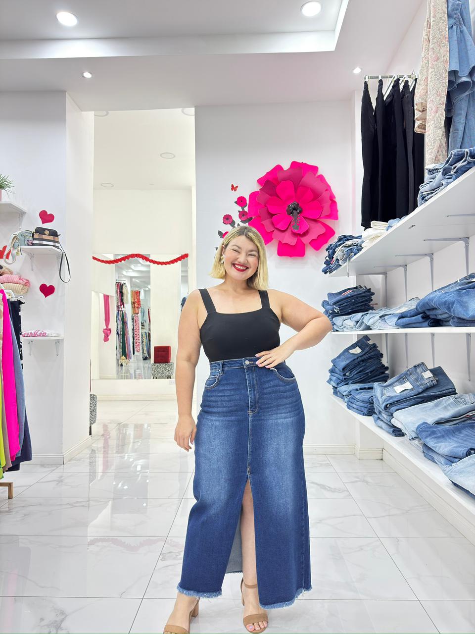 Maxi Falda Jeans Sandra