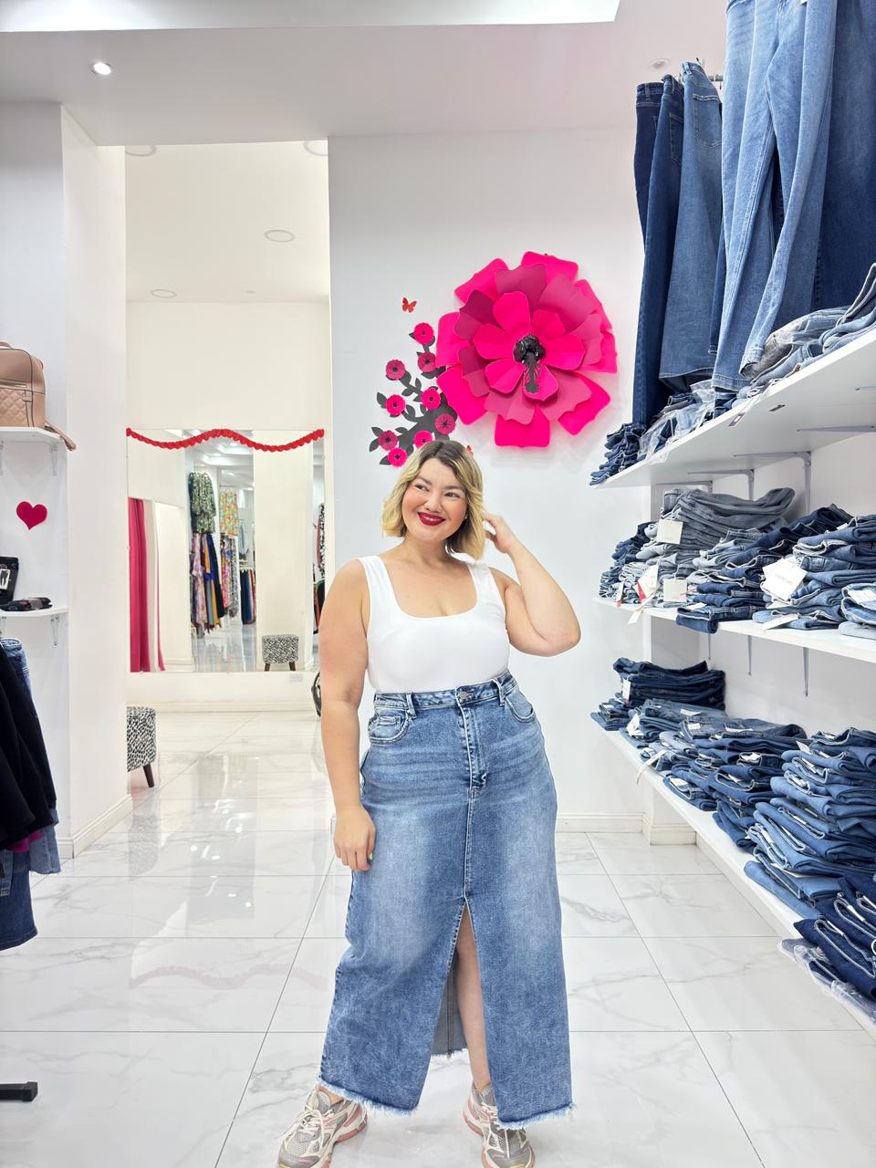 Maxi Falda Jeans Sandra