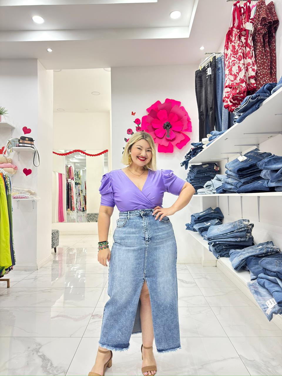 Maxi Falda Jeans Sandra