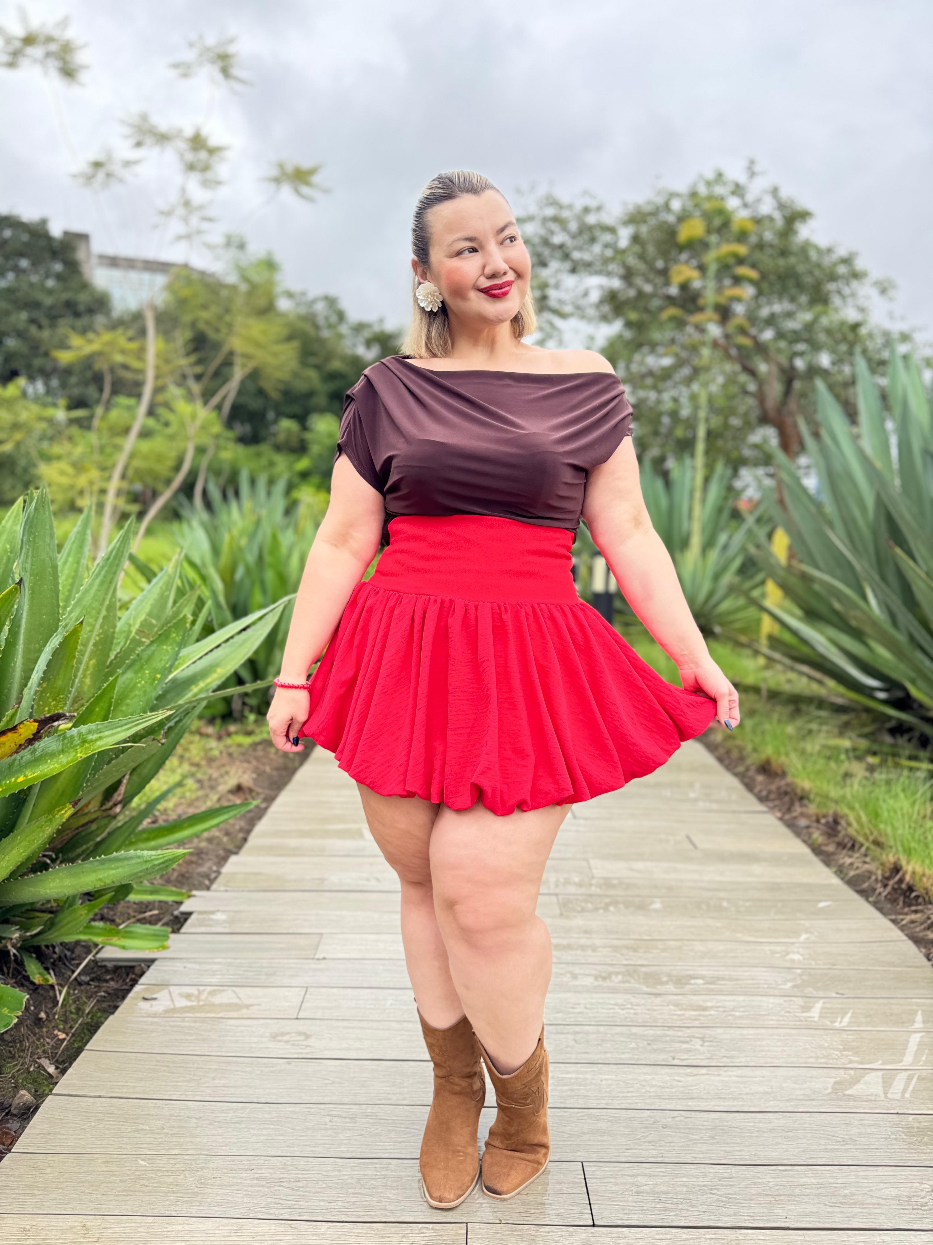 Skort rojo Beli