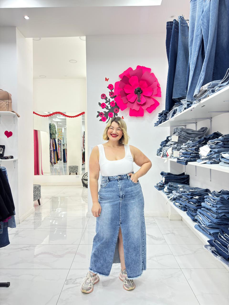 Maxi Falda Jeans Sandra