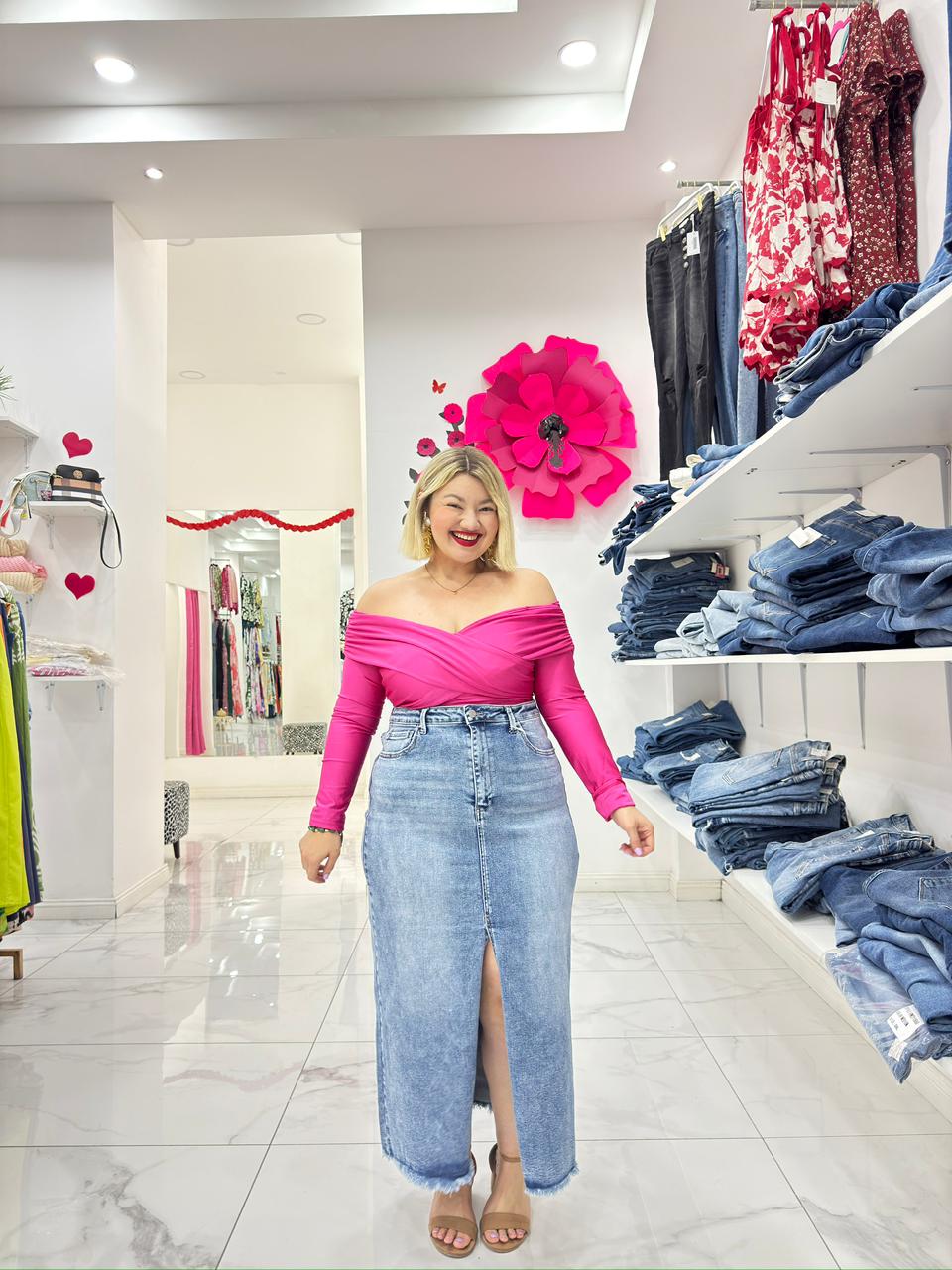 Maxi Falda Jeans Sandra